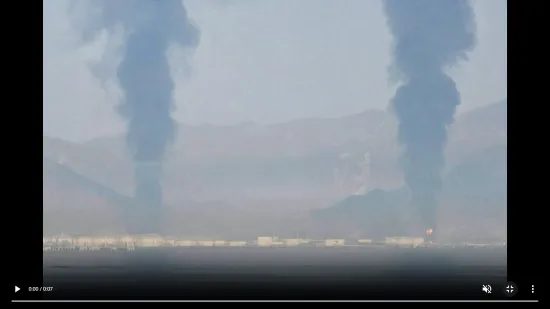 Drones attacked an oil terminal in Fujairah: a fire broke out at the UAE port