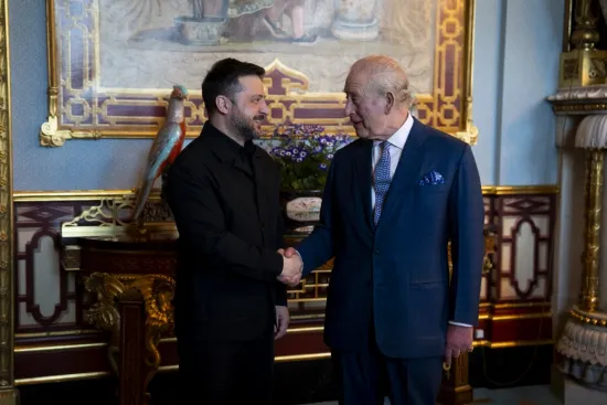 Zelenskyy is in London to discuss a defence partnership with the UK and has already met with Charles III
