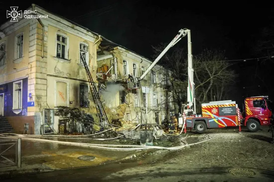 Вночі росія завдала ударів по Одесі, Запоріжжі, Дніпропетровщині, Донеччині, Херсонщині, Харківщині та Сумщині