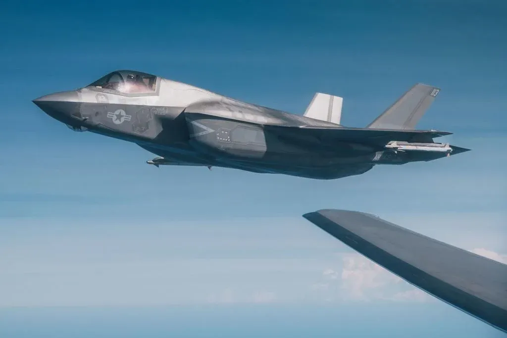 An American F-35 fighter jet made an emergency landing after reportedly being hit over Iran