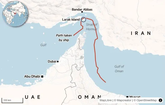 Iran is allowing certain vessels to pass through the Strait of Hormuz