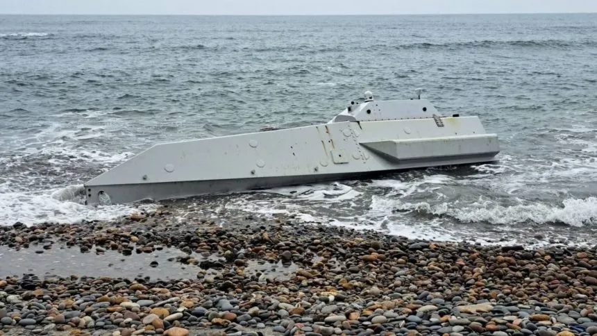 A US-made AEGIR unmanned boat has been discovered off the coast of Turkey