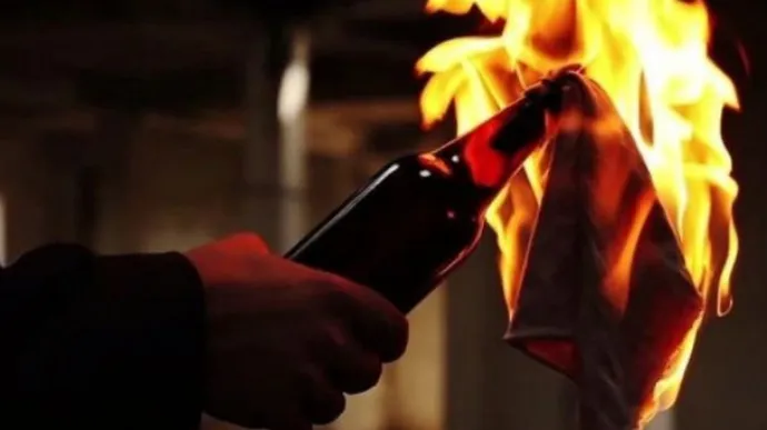An unknown person threw Molotov cocktails at the Russian House in Prague during the night