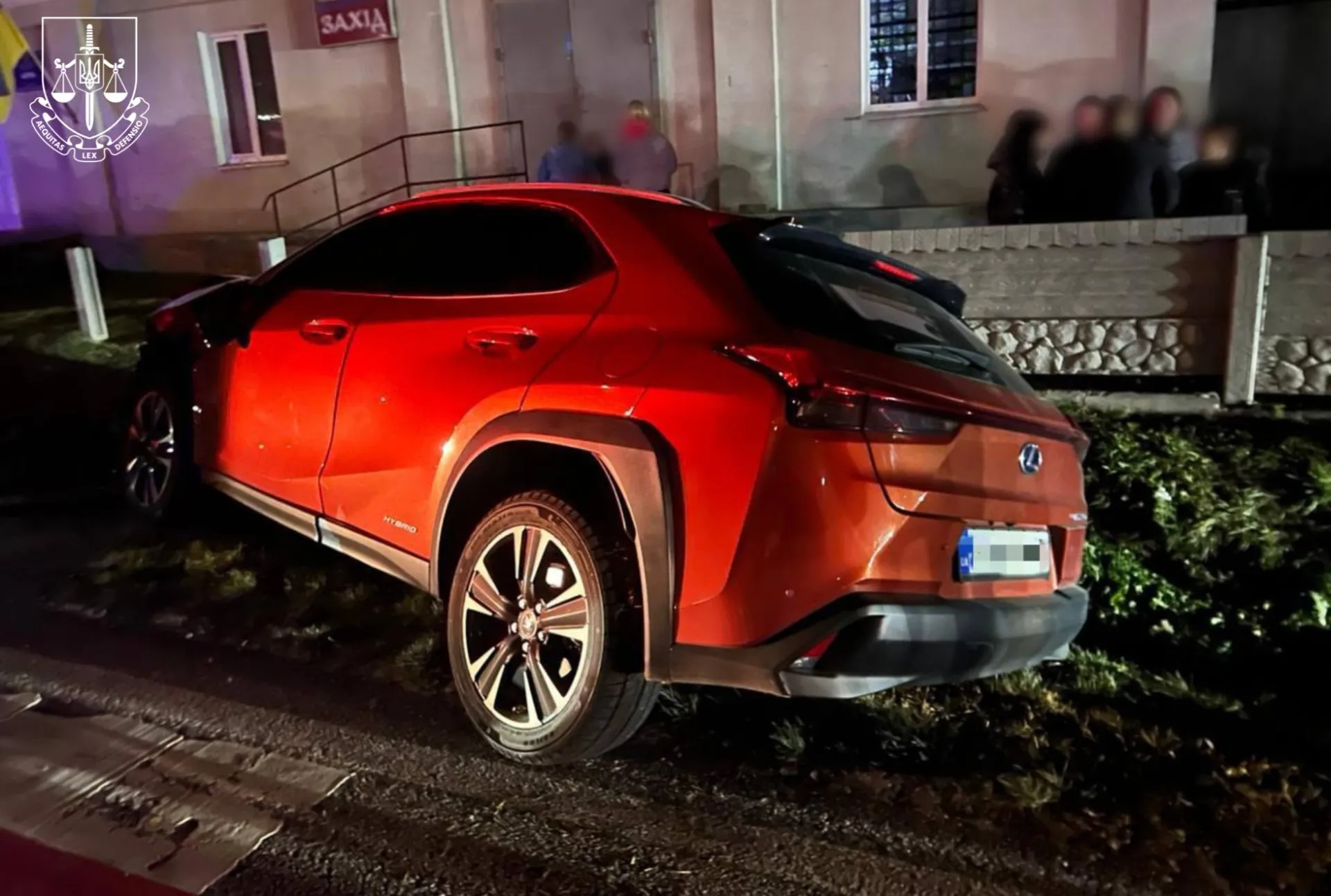 The judge, while driving a Lexus car, hit two pedestrians