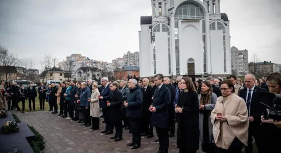 Європейські лідери вшанували пам'ять жертв у Бучі