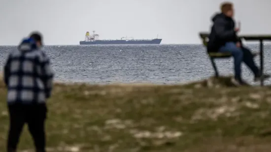 Off the coast of Istad, the coastguard stopped a tanker linked to Russia’s shadow fleet
