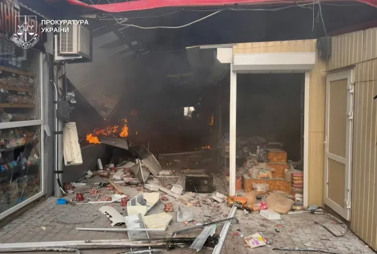 Drone strike on a market in Nikopol: five dead and dozens injured