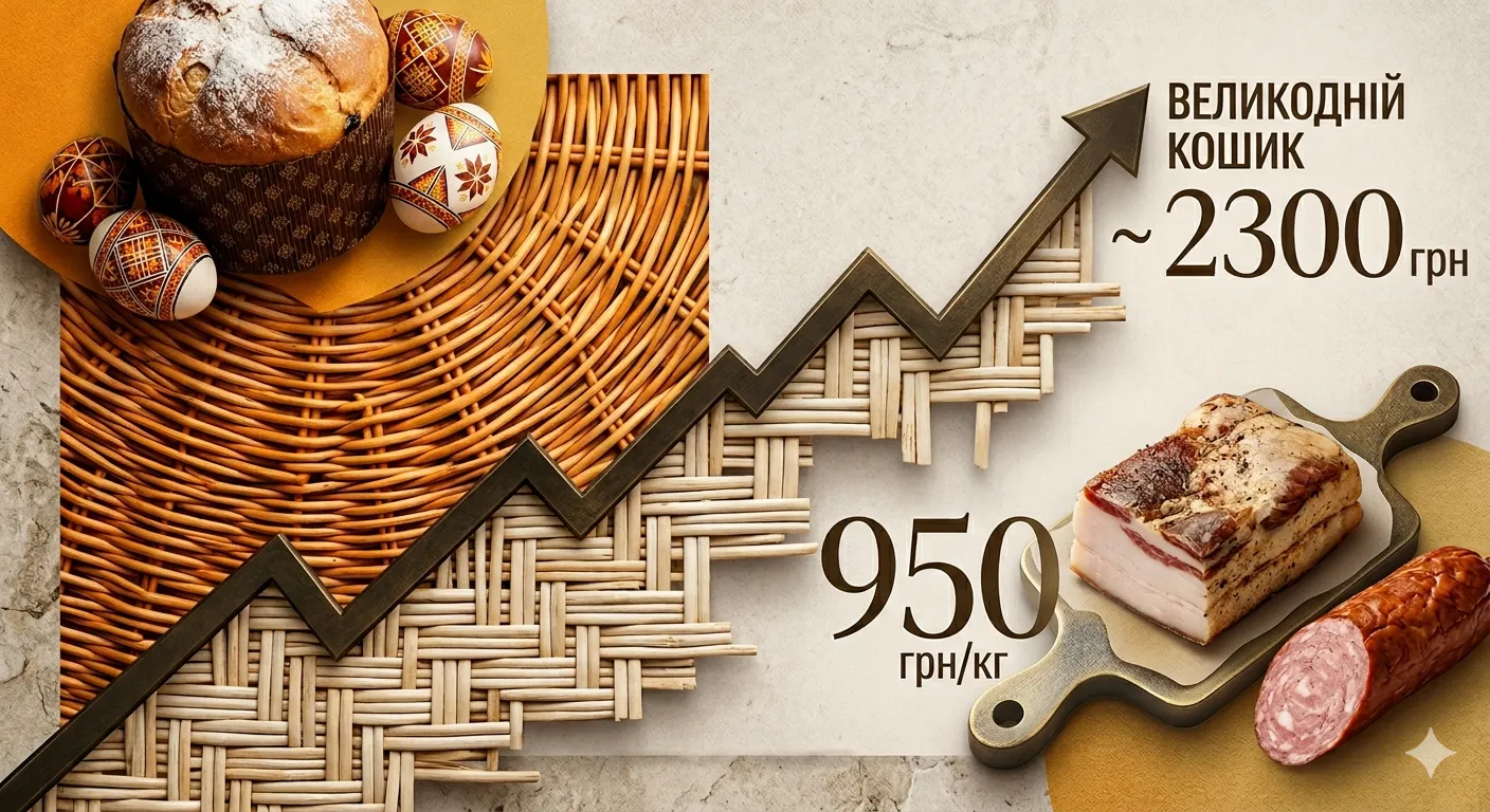 Easter 2026: a basket for 2,300 UAH and lard for 950 UAH