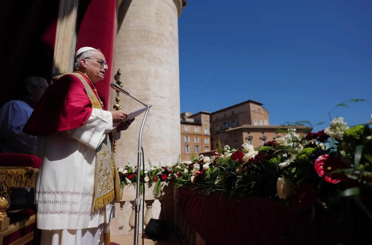 Pope Leo XIV called on world leaders to lay down their arms