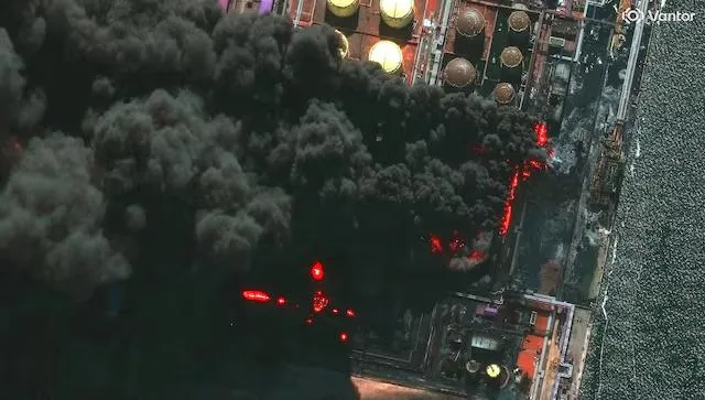 The port of Ust-Luga has come under attack once again 