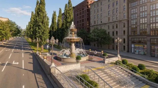 A barrier-free square is to be created near Bessarabka in Kyiv