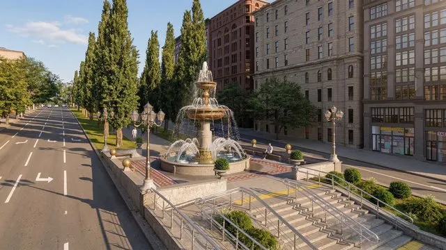 A barrier-free square is to be created near Bessarabka in Kyiv
