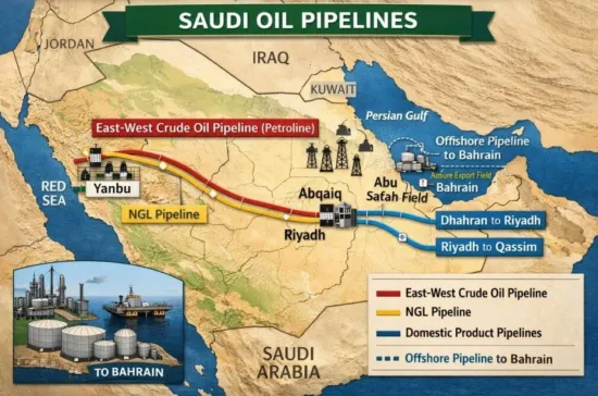 Iran has attacked the key East–West oil pipeline in Saudi Arabia