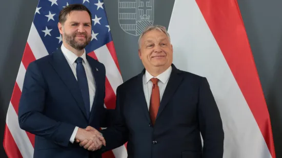 US Vice-President J.D. Vance has praised Viktor Orbán for his stance on Ukraine