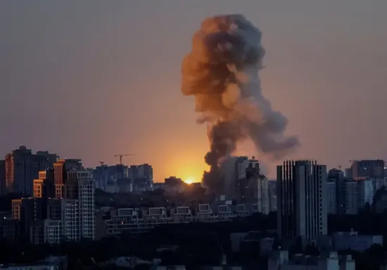 Massive Russian strike on Kyiv