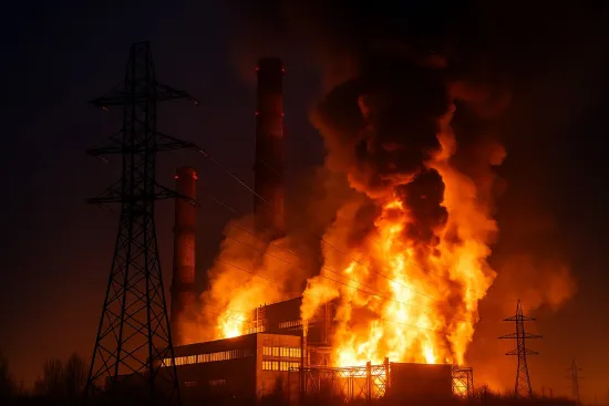 Drones attacked one of Russia's oldest power plants — fire is ongoing