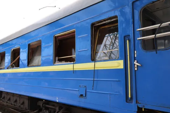 In Dnipro, due to an attack by the Russian Federation, a dormitory, a gymnasium, an administrative building, and a train were damaged; there are casualties and injured.