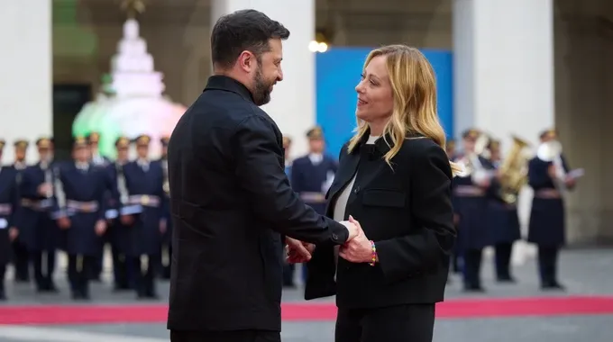 Зеленський розповів, про що говорив із Мелоні під час візиту до Італії