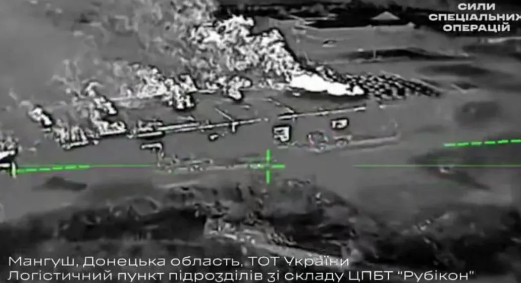 The Special Operations Forces struck a base belonging to the classified Russian ‘Rubicon’ UAV centre near Mariupol