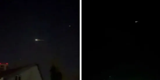 What was that? An unidentified object was spotted flying over Kyiv at night (video)