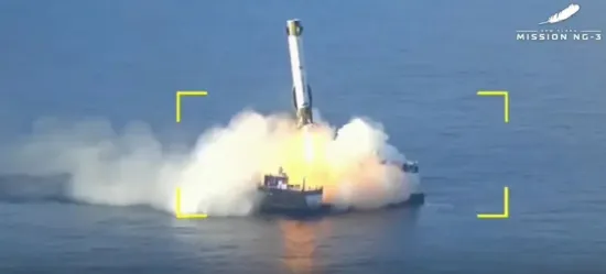 У SpaceX з'явився конкурент: Blue Origin вперше повторно використала ступінь ракети New Glenn