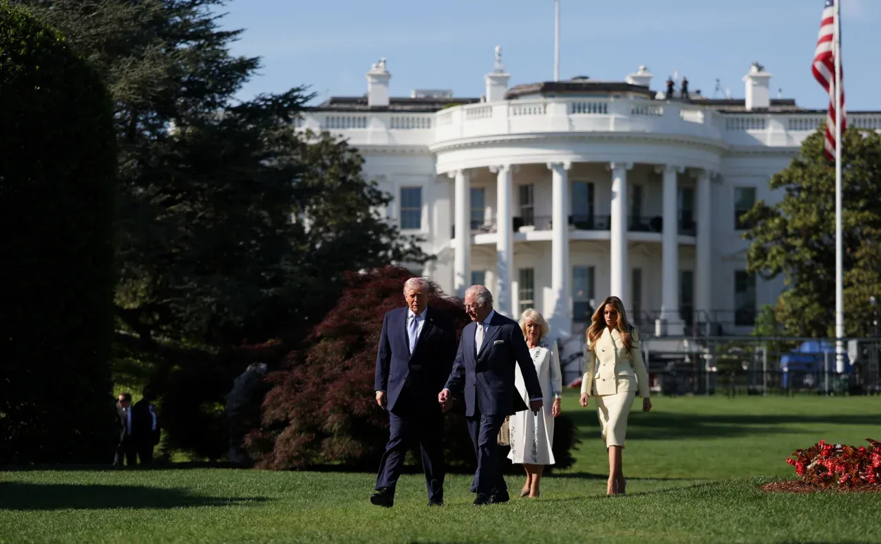 King Charles III began his state visit to the US with a meeting with Donald Trump