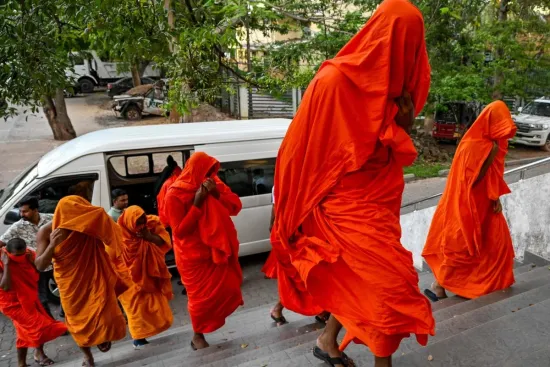 In Sri Lanka, 22 monks were arrested with over 100 kg of cannabis in their luggage