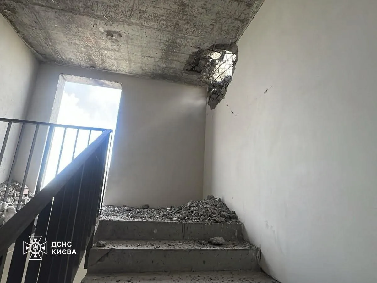 Kyiv was attacked by drones during the day; debris has been reported to have fallen in two districts, and one person has been injured