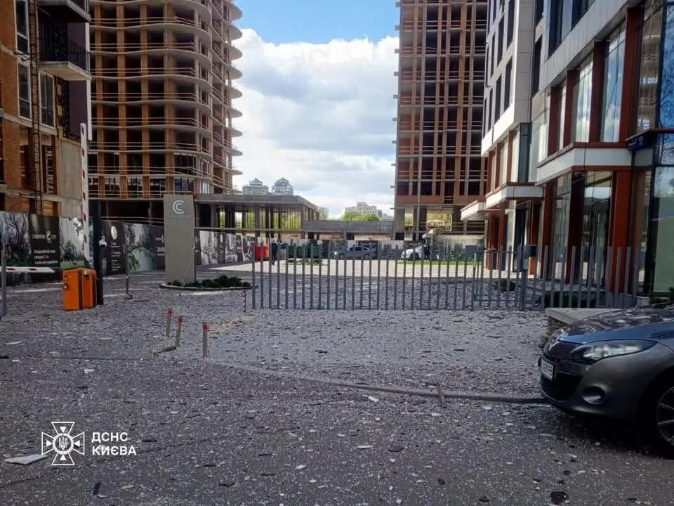 Kyiv was attacked by drones during the day; debris has been reported to have fallen in two districts, and one person has been injured