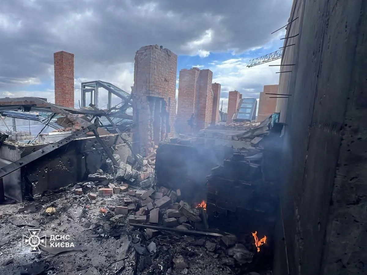 Kyiv was attacked by drones during the day; debris has been reported to have fallen in two districts, and one person has been injured