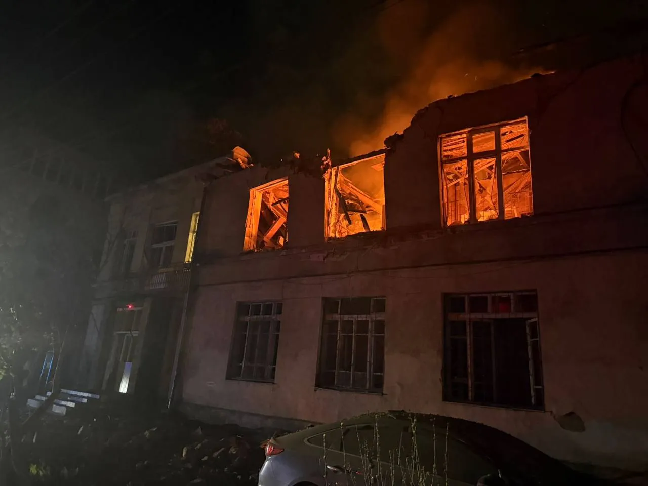 The Russians launched drone attacks on a nursery and residential buildings in Odessa, leaving 18 people injured