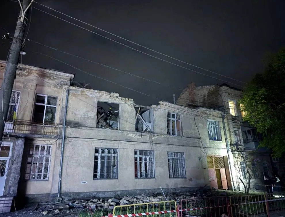 The Russians launched drone attacks on a nursery and residential buildings in Odessa, leaving 18 people injured