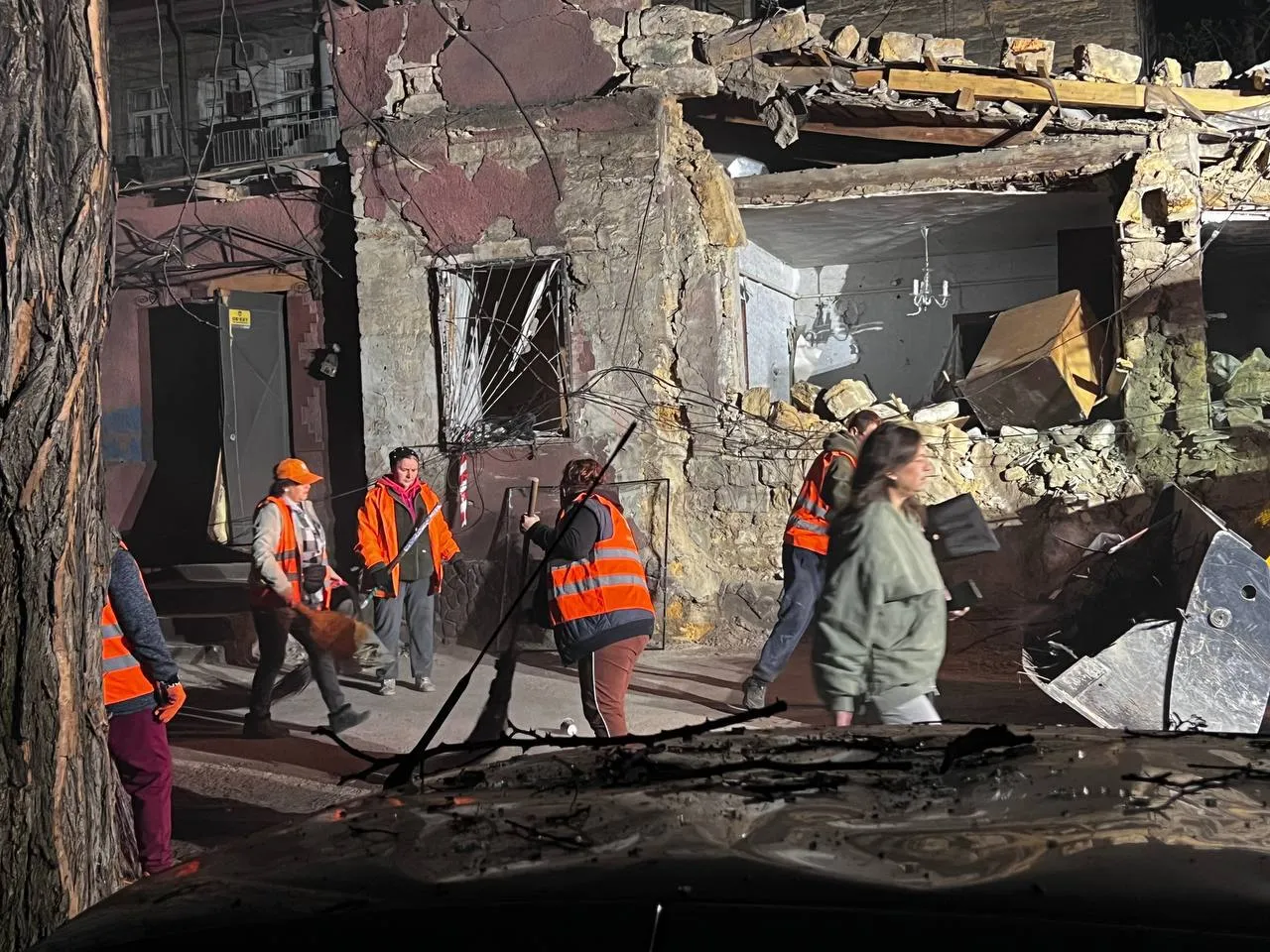 The Russians launched drone attacks on a nursery and residential buildings in Odessa, leaving 18 people injured