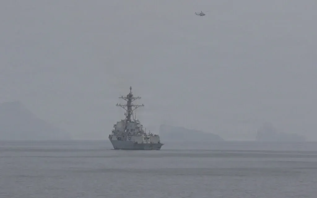 Iran has claimed to have carried out a missile strike on a US Navy vessel in the Strait of Hormuz. The US has denied the claim.