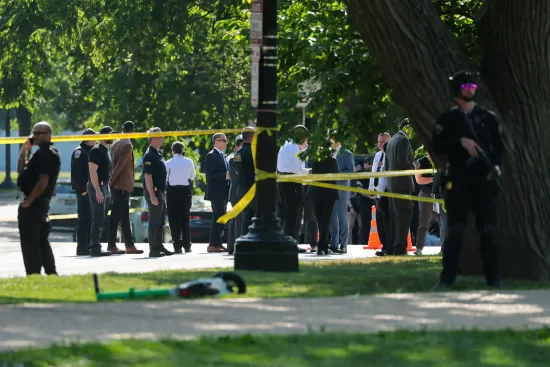 Shooting near the White House; Secret Service agents have shot an armed man
