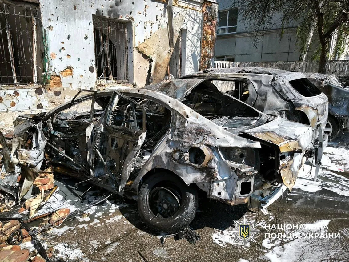 A Russian drone struck the centre of Chernihiv, damaging an administrative building