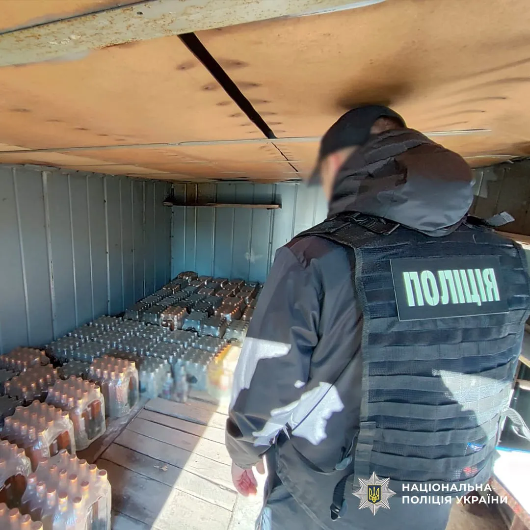 An illegal alcohol production operation has been uncovered in Dnipro, with products worth over 4 million hryvnias seized