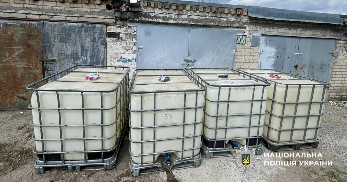 An illegal alcohol production operation has been uncovered in Dnipro, with products worth over 4 million hryvnias seized