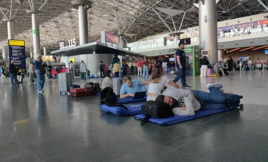 More than 140 flights have been delayed at Moscow airports following a drone attack