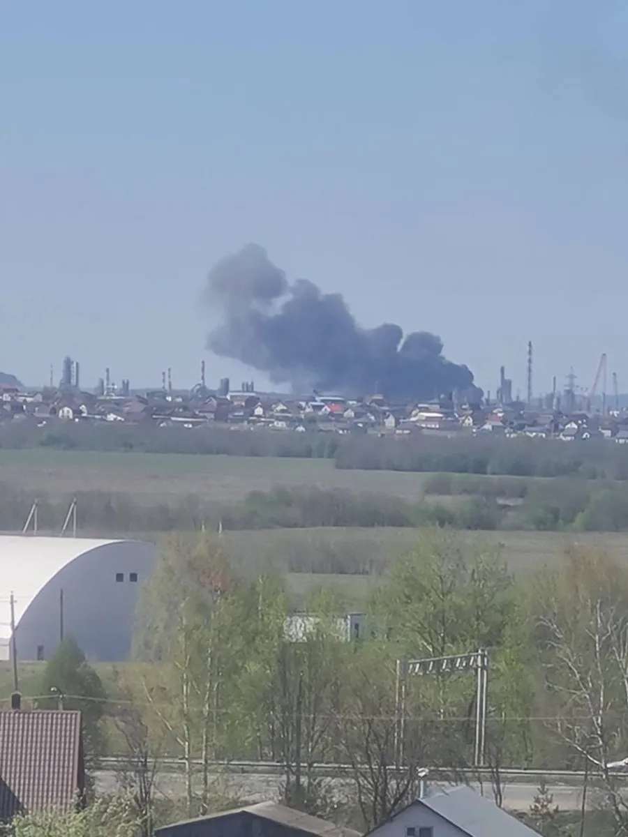 Drones attacked an industrial facility in Perm; a fire was reported
