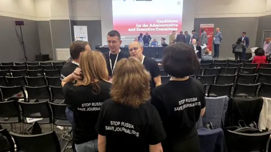 The Union of Journalists of Russia has been expelled from the International Federation of Journalists