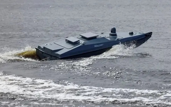 A Ukrainian Magura V5 marine drone has been spotted in Greek territorial waters