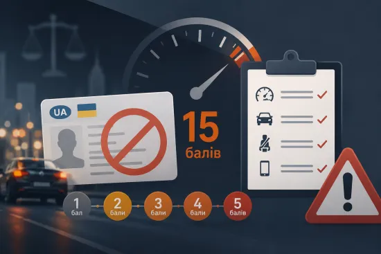 Penalty points may be introduced for drivers in Ukraine