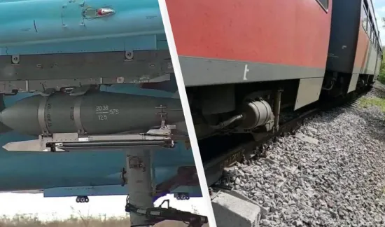 A Russian aircraft dropped a high-explosive bomb on a railway line near Belgorod during a combat mission — media reports