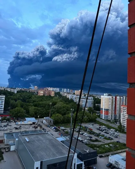 In Ryazan, one of Russia’s largest oil refineries is on fire following a drone attack