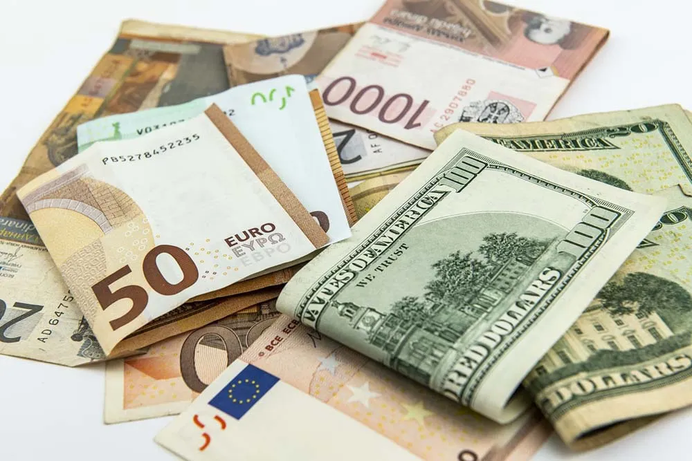 What will the exchange rates for the dollar and the euro be by 24 May?