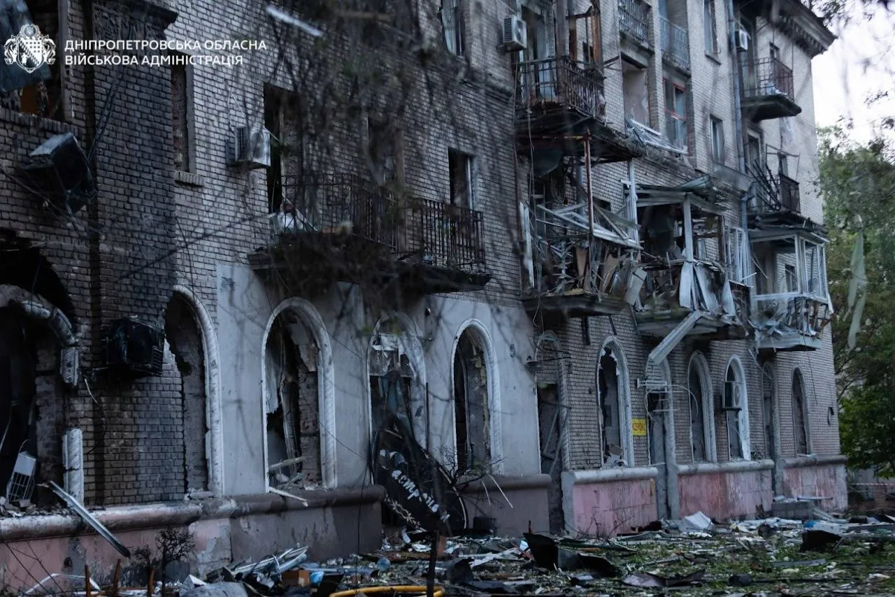 Russia has attacked six districts in the Dnipropetrovsk region; 26 people have been injured