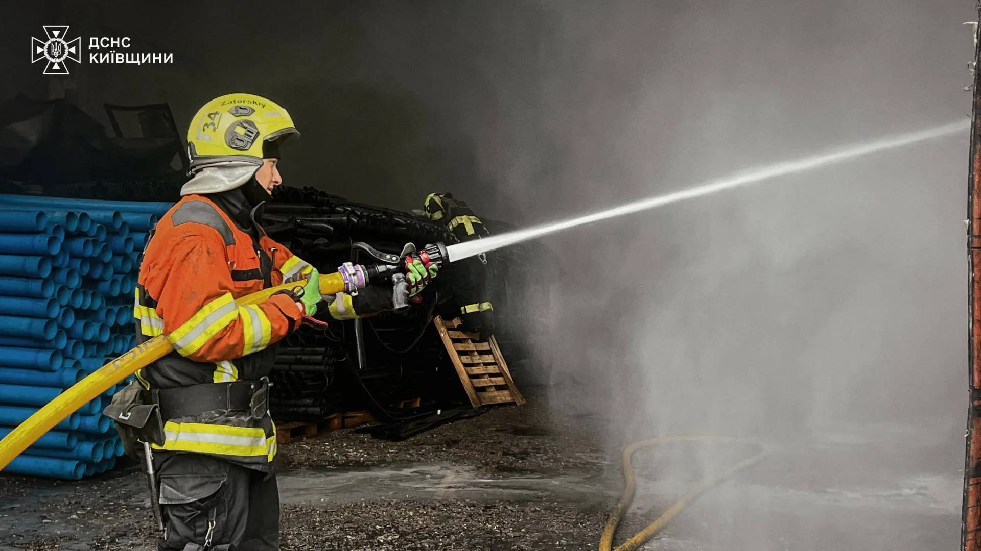 A major fire at a furniture factory in Irpin has been brought under control (VIDEO)
