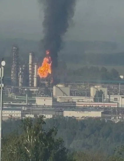 Ukrainian drones attacked a chemical plant in the Stavropol Krai and an oil refinery in the Nizhny Novgorod Oblast