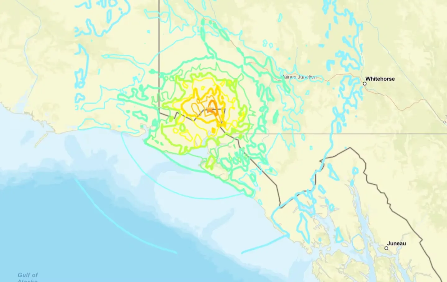 An earthquake measuring 7.0 on the Richter scale struck southern Alaska